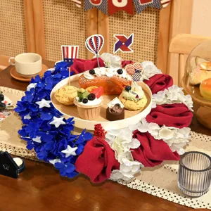 Amerikanische Unabhängigkeitstag Girlande rot weiß blau Stern Hängende Dekoration Party
