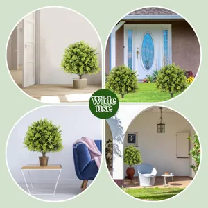 Künstliche Buchsbaum Kugel Pflanze für Indoor und Outdoor Garten Heimdekoration.