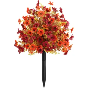 Paletto di terra per fiori autunnali artificiali eucalipto per decorazione giardino
