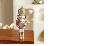 Weihnachten Harz Nussknacker Soldat Hängende Ornament Festliche Baum Deko 11cm