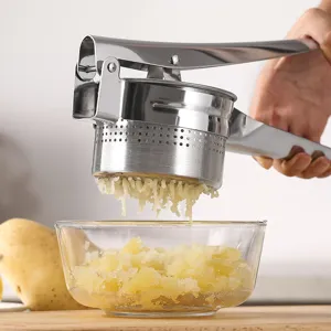 Stainless steel potato ricer manual heavy duty fruit juicer kitchen tool for mashing vegetables
