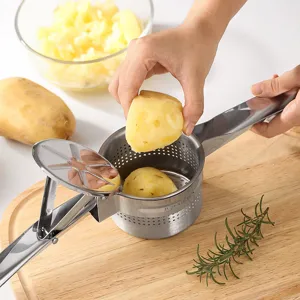 Stainless steel potato ricer manual kitchen tool for making fresh mashed potatoes
