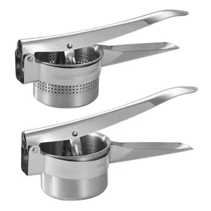 Stainless steel potato ricer manual kitchen press juicer heavy duty fruit masher tool
