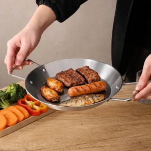 Poêle à Rôtir Verticale en Acier Inoxydable avec Brochettes Ensemble de Grille BBQ pour Cuisine Extérieure
