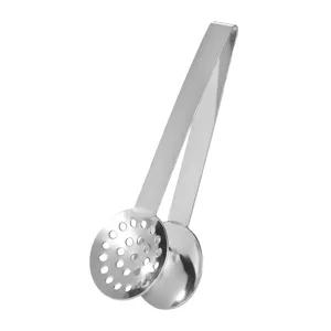 Stainless steel tea infuser tong kitchen lemon squeezer ice cube sugar clip tool