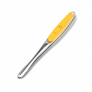 Éplucheur d'agrumes en acier inoxydable couteau pamplemousse avec poignée ergonomique.