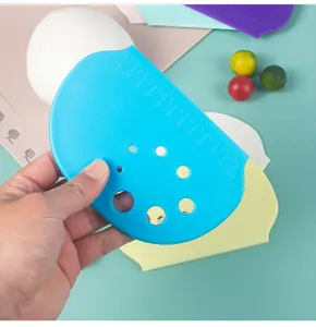 Rasqueta de Masa de Plastico PP con Escala Espatula de Reposteria Herramienta Cocina Pro