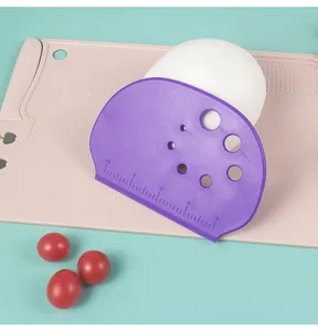 Rasqueta de masa de plástico con escala herramienta de medición para hornear pastel crema