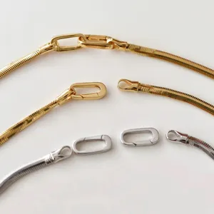 S925 Sterlingsilber Schlangenkette Druckverschluss DIY Schmuck Zubehör Großhandel