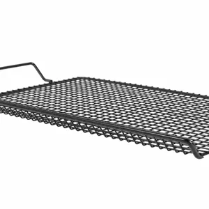 Outdoor double-ear non-stick BBQ grill mesh and cooling rack baking vegetable tray.