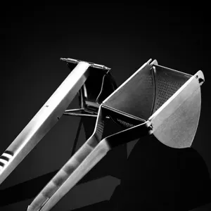 Stainless steel potato ricer manual fruit squeezer kitchen garlic press tool for mashing.