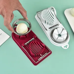 Cortador de huevos multifunción 2 en 1 herramienta de cocina para rodajas y gajos
