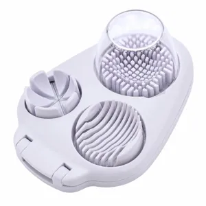 Multifunctional 3-in-1 egg slicer and flower cutter tool for easy kitchen home use