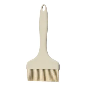 Silicone basting brush detail, kitchen cooking tool for outdoor barbecue and baking.