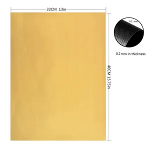 Antihaftbeschichtete Glasfaser BBQ Grillmatte hitzebeständige Backmatte 33x40cm de