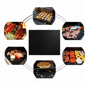Antihaft Glasfaser Grillmatte für Ofen und BBQ, Hitzebeständige wiederverwendbare Matte.