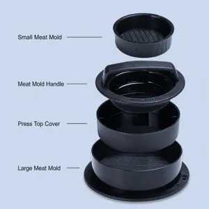 plastic hamburger press patty maker kitchen tool set burger mold non-stick meat press
