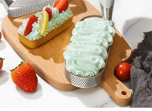 Edelstahl perforierter Tarte Ring Backform und Konditorei Werkzeug für tägliches Backen.