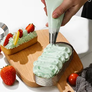 Edelstahl Spritzbeutel Tüllen Set für Kuchen Dekoration, Backzubehör für die Küche zu Hause