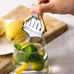 Stainless steel manual lemon squeezer mini fruit press kitchen tool for home juicer