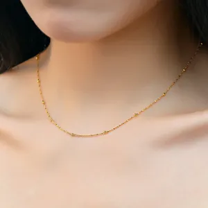 S925 Sterling Silber Perlenkette Halskette für Damen Zarte Schlüsselbeinkette Schmuck