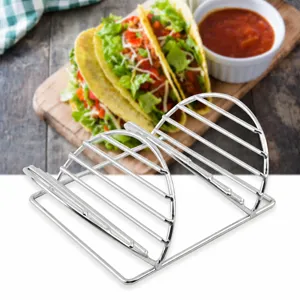Βάση στήριξης taco από ανοξείδωτο χάλυβα σε σχήμα V για μεξικάνικο φαγητό κουζίνα
