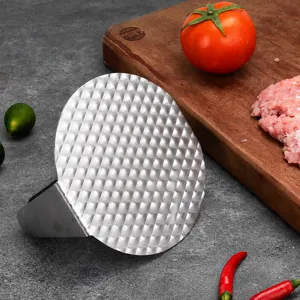 Stainless steel burger press round patty maker kitchen tool for making delicious beef hamburgers easily