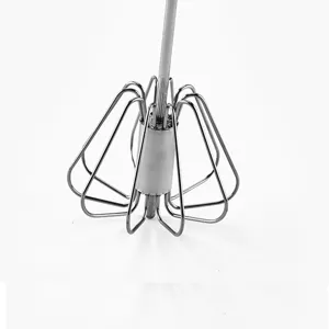 Frusta per uova in filo di acciaio inossidabile, mixer manuale per cottura e cucina.