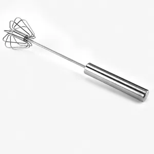Frusta da cucina in acciaio inox sbattitore di uova semi-automatico strumento cottura