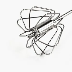 Frusta da cucina manuale in acciaio inossidabile, sbattitore a fili multipli per cottura.