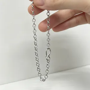 S925 Sterlingsilber O-Kette Gliederarmband Für Damen Minimalistisch Mode Geometrisch Vielseitig Echtgold-Galvanisiert Handschmuck Einfach Ins-Stil Silberarmband Geschenk