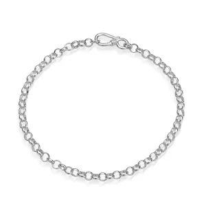 S925 Silber Ankerketten Armband fuer Damen minimalistischer Stil schlichtes Schmuckstueck