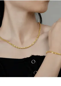 Glänzende Sternen-Halskette Armband Set italienische Handwerkskunst eleganter Schmuck