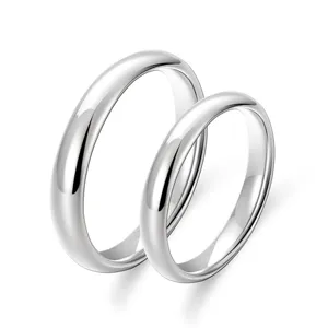 S925 Sterling Silber Paar Ringe Schlichte Minimalistische Bandringe Schmuck Geschenk