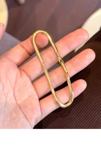 S925 sterling gold plated herringbone snake chain bracelet elegant fashion daily wear