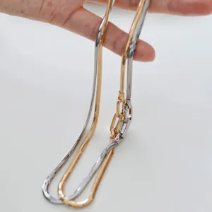 925 Sterling Silber Spiegel Schlangenknochen Kette Halskette Für Herren Damen Italienisches Handwerk Verstellbarer Schmuck