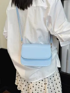 Light blue women crossbody shoulder bag stylish simple fashion casual ladies handbag summer new