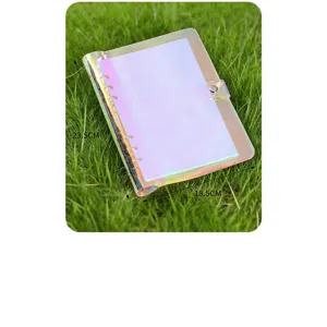 Holographic clear loose-leaf notebook PVC waterproof planner binder A5 size stationery