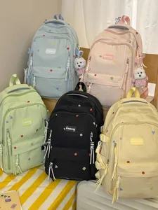 Großer Kapazität Schüler Rucksack, farbiges geometrisches Muster Schultasche für Reisen Pendeln.
