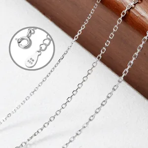 S999 Sterlingsilber Kreuzkette Halskette Platiert Platin Gold Funkelnde O-Kette Choker Halsketten Für Damen Einfacher Schmuck Accessoires Geschenk
