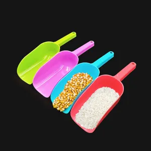 Ensemble de pelles en plastique coloré, pelles multifonctions pour cuisine farine et glace.