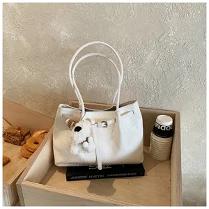 Women Woven Tote Bag Large Capacity Shoulder Bag Casual Commuter Handbag Summer New Style
