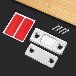 Cabinet magnetic door catch punch-free heavy duty hardware for cupboard drawers wardrobe
