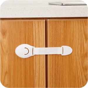 Child Safety Lock Cabinet Refrigerator Door Anti-Pinch Plastic Strap Adjustable Protection Baby Safety Guard