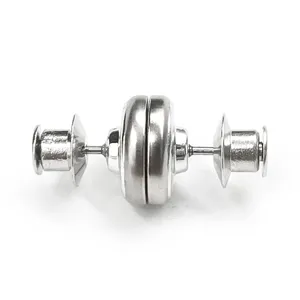 Silver metal magnetic curtain buckle light leak proof pin back fastener for home use