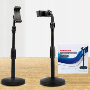 Mobile Phone Live Streaming Stand Desktop Telescopic Rotating Lazy Selfie Bracket Adjustable Height Universal Holder