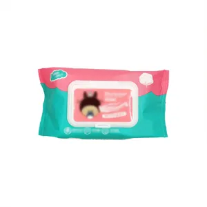 Thickened baby wipes with flip lid, gentle portable wet tissues for hand and mouth cleaning.