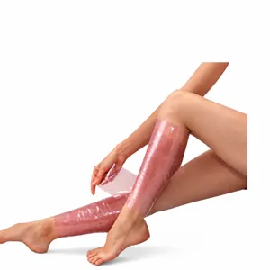 Ceinture minceur pour enveloppement de jambes sauna pour modeler cuisses et mollets, film transparent.