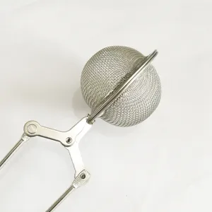 Stainless steel tea infuser ball with handle mesh strainer for loose leaf tea brewing tool