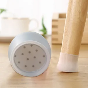 Silicone Chair Leg Protectors Anti Slip Furniture Floor Protectors Round Table Leg Caps Floor Protection Cover Home Furniture Accessories